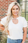 Cessa Chain Top - White