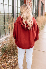 Aesthetic Girl Hoodie - Rust