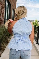 Flatter Me Top - Blue