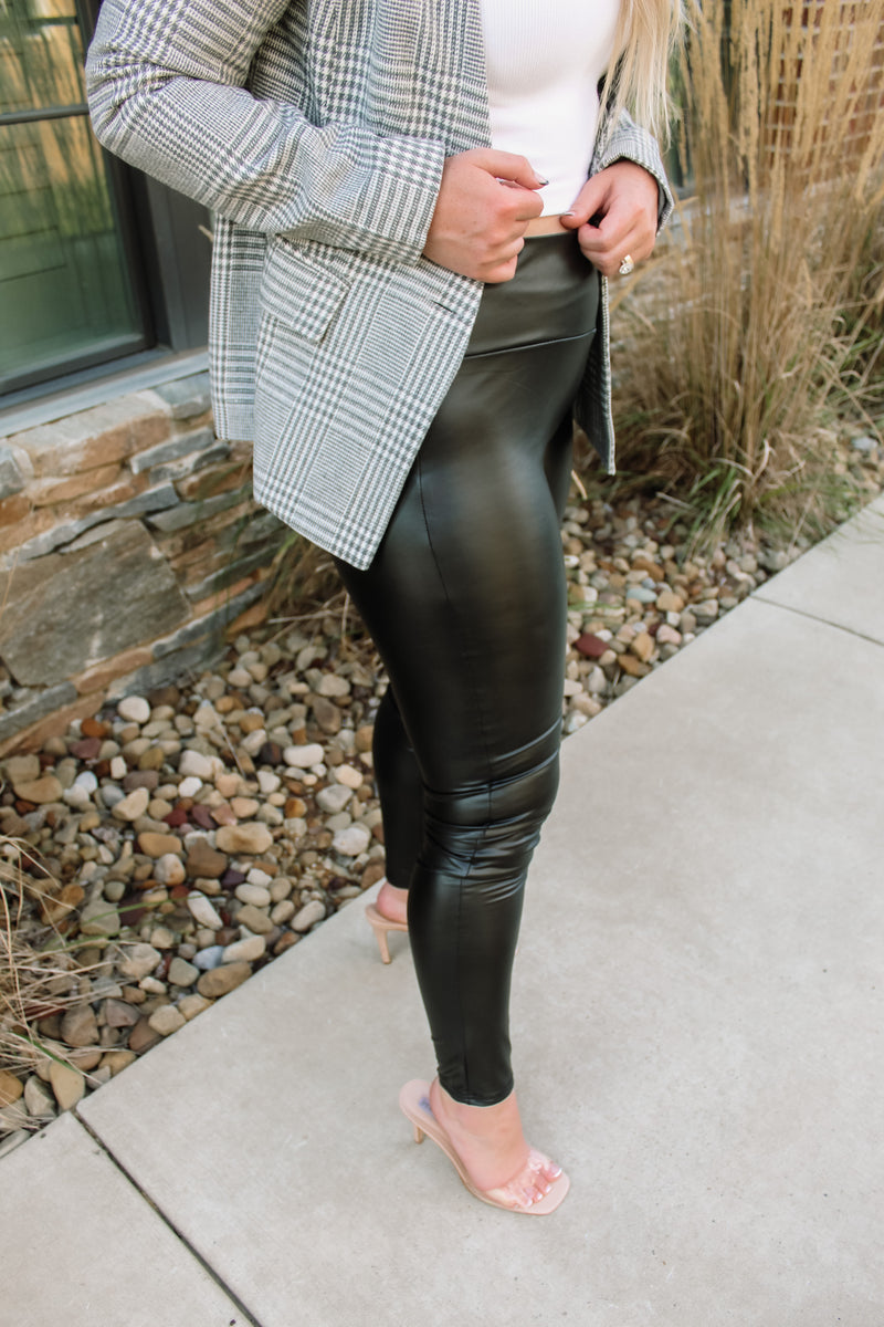 Honest Spanx Faux Leather Leggings Review 2023 | Fit Mommy In Heels